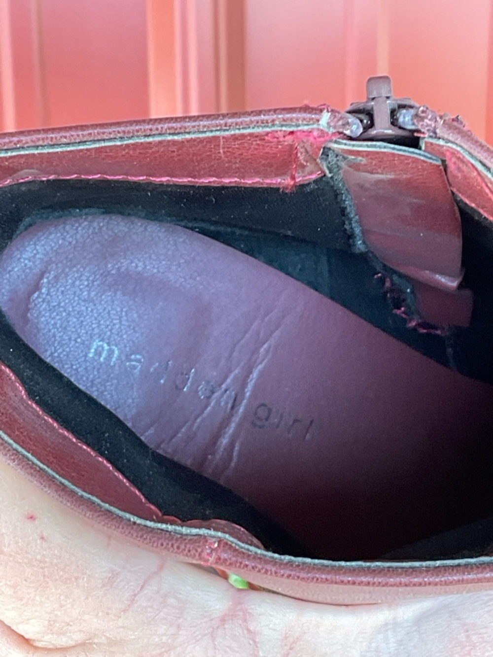 Madden Girl maroon ankle boots. Size 9.5 - Picture 6 of 6